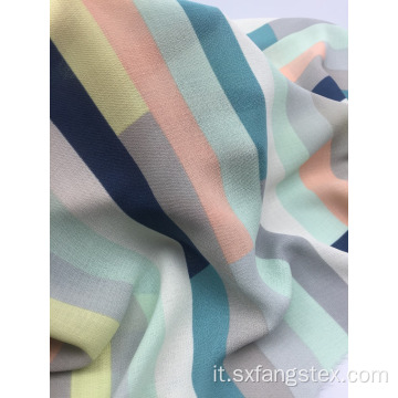 Tessuto colorato per abiti da ragazza stampato in poliestere 100%